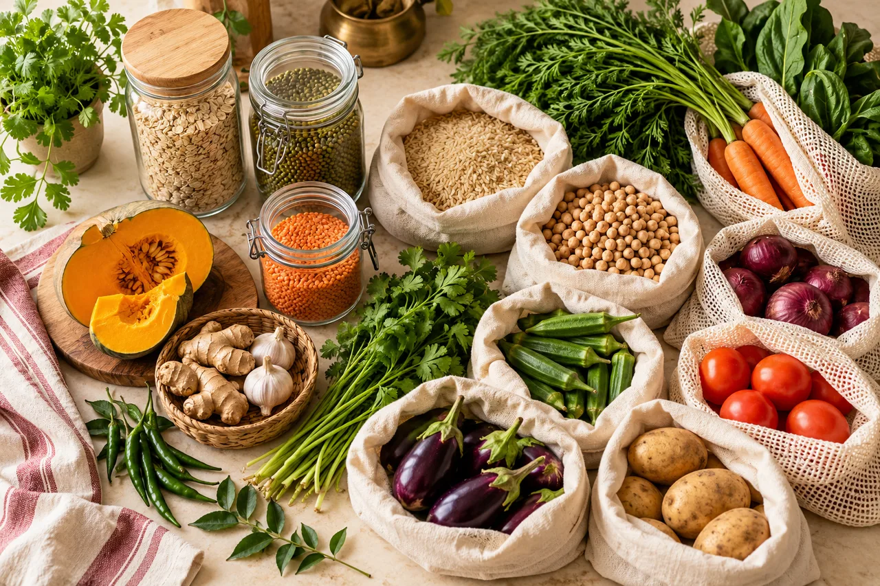 Cover for Lower-Waste Food Shopping That Still Fits Real Life