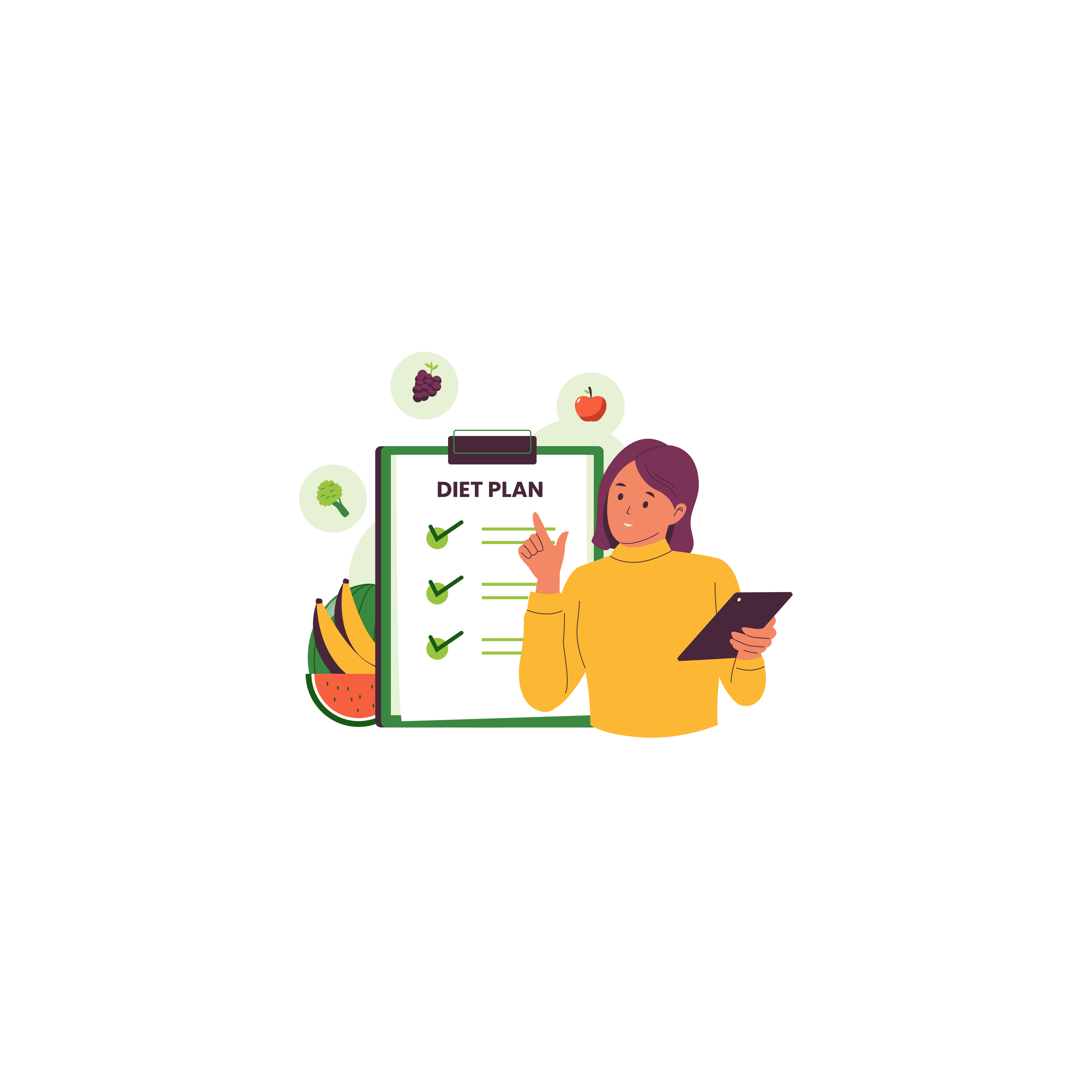 Fitness department illustration